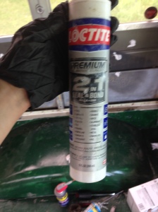 Along with 5 bottles of LocTite 2 in 1 Premium Polyurethane. This is what we re-sealed the windows with. Great reviews! the PLS40 had great ones too. I am definitely a fan of polyurethane!