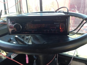 The New Radio! Excited about this one becaue it syncs with Pandora on your phone:) And it changes colors! 