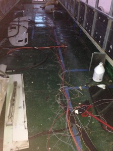 Even this wiring is cleaned up a lot! Don't look at the dirty floor! lol.