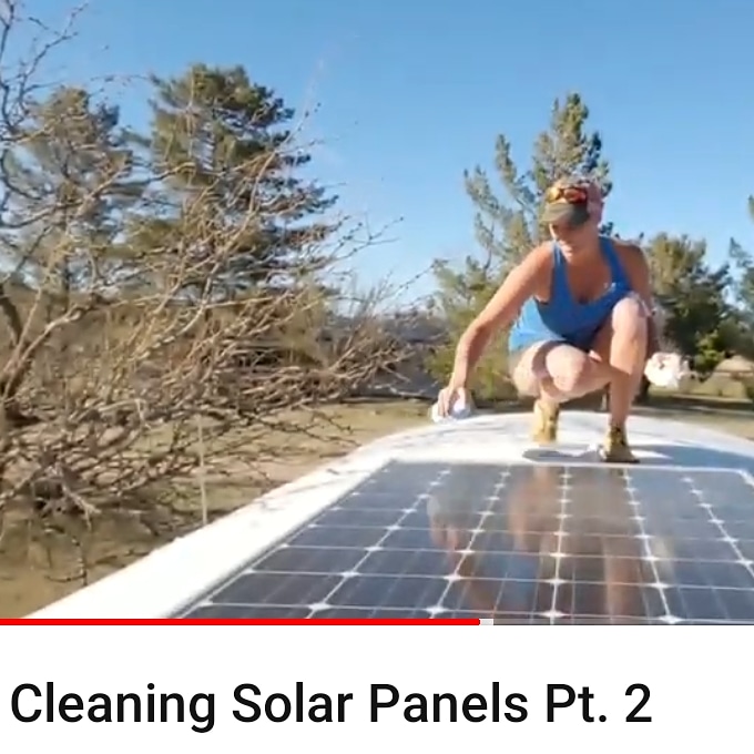 Cleaning the Solar Panels Part 1 and 2